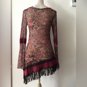 Long Bohemian blouse